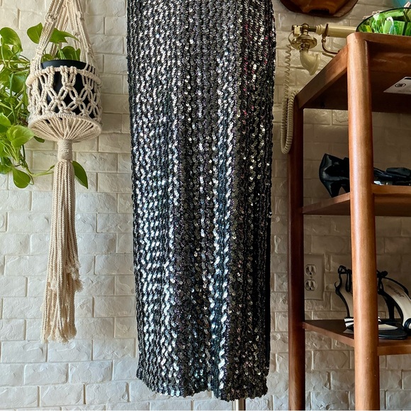 Vintage 1990s Climax by David Howard Body Contour Sequin Sleeveless Gown - Picture 8 of 15